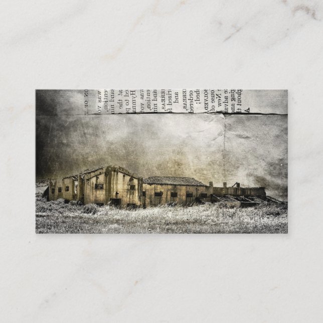 Vintage Manor Landscape Enclosure Card - Rustic  (Front)