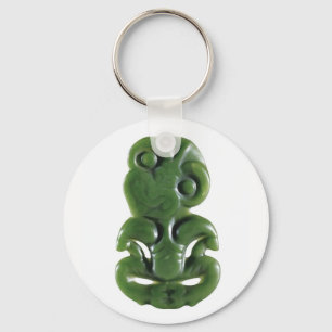 Vintage Maori Greenstone Hei Tiki Keychains