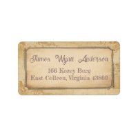 Vintage Map. Address / Shipping / Book Label