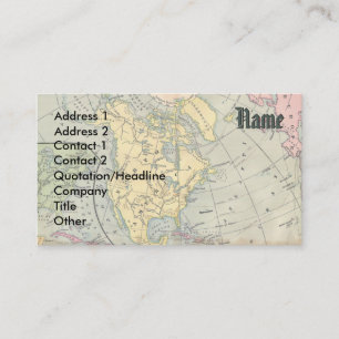 Vintage Map Business Card