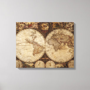 Vintage Map Canvas Print