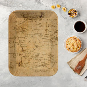 Vintage Map Junk Journal Ephemera Decoupage Tissue Paper