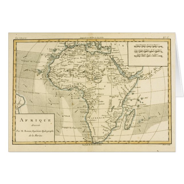 Vintage Map of Africa (Front Horizontal)