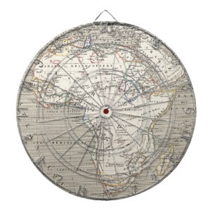 Vintage Map of Africa dartboard