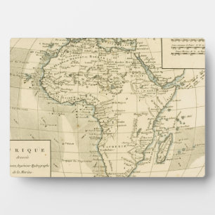 Vintage Map of Africa Plaque