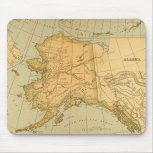 Vintage Map of Alaska (1894) Mouse Mat