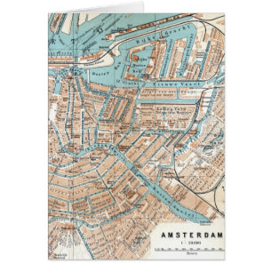 Vintage Map of Amsterdam (1905)
