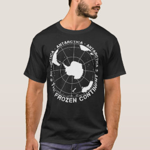 Vintage Map of Antarctica  T-Shirt