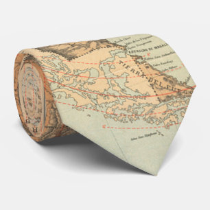 Vintage Map of Argentina (1882) Tie
