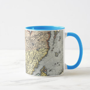 Vintage Map of Asia 1592 Mug