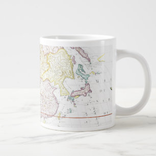 Vintage Map of Asia 1786 Large Coffee Mug