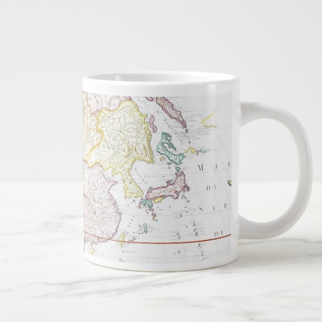 Vintage Map of Asia | 1786 Large Coffee Mug (Right)