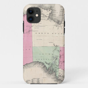 Vintage Map of Australia (1862) iPhone 11 Case