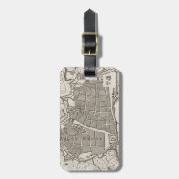 Vintage Map of Barcelona Spain (1764)