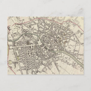 Vintage Map of Berlin (1833) Postcard