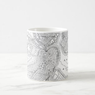 Vintage Map of Boston (1878) Coffee Mug