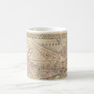 Vintage Map of Boston (1880) Coffee Mug