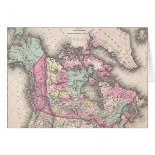 Vintage Map of Canada (1857)