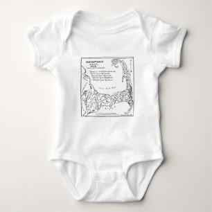 Vintage Map of Cape Cod (1890) Baby Bodysuit