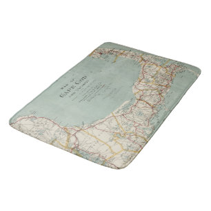 Vintage Map of Cape Cod (1917) Bath Mat