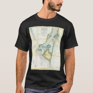 Vintage Map of Cape Fear (1857) T-Shirt