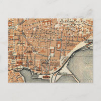 Vintage Map of Catania Italy (1905)