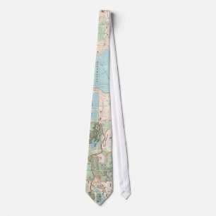 Vintage Map of Central Park (1860) Tie