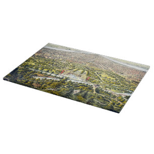 Vintage map of Central Park, New York, 1873 Cutting Board