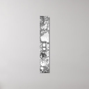 Vintage Map of Central Park NYC (1879) Canvas Print