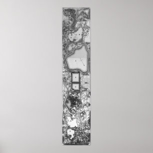 Vintage Map of Central Park NYC (1879) Poster