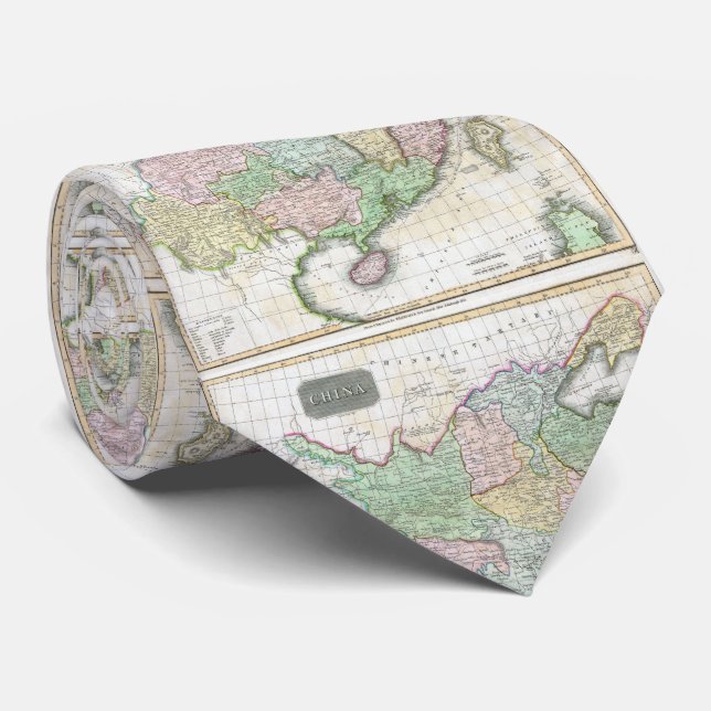 Vintage Map of China (1815) Tie (Rolled)