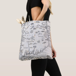 Vintage Map of Connecticut Tote Bag