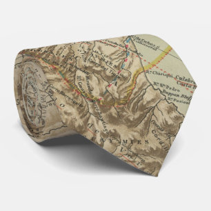 Vintage Map of Costa Rica (1896) Tie