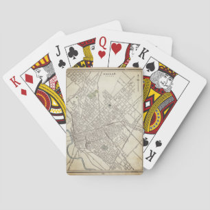 Vintage map of Dallas, TX (1890) Playing Cards