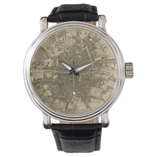 Vintage Map of Dublin Ireland (1797) Watch