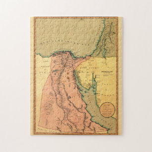 Vintage Map of Egypt (1800) Jigsaw Puzzle