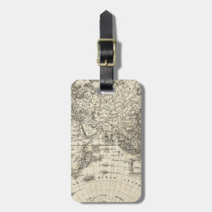 Vintage Map Of Europe and Asia Luggage Tag