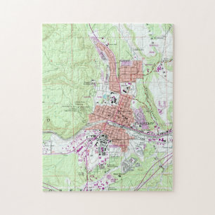 Vintage Map of Flagstaff Arizona (1962) Jigsaw Puzzle