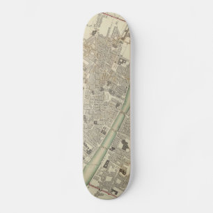 Vintage Map of Florence Italy (1835) Skateboard