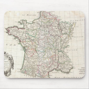 Vintage Map of France (1771) Mouse Mat