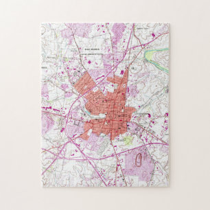 Vintage Map of Frederick Maryland (1953) 2 Jigsaw Puzzle