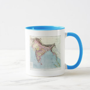 Vintage Map of India   1877 Mug