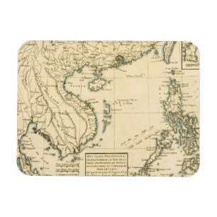 Vintage Map of India Indian Ocean Magnet