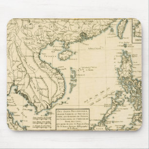 Vintage Map of India Indian Ocean Mouse Mat
