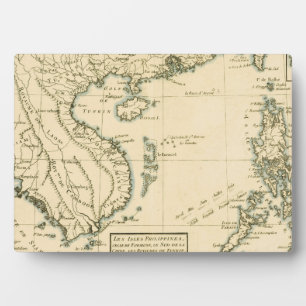Vintage Map of India Indian Ocean Plaque