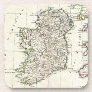 Vintage Map of Ireland (1771) Coaster