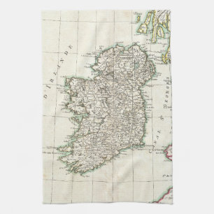 Vintage Map of Ireland (1771) Tea Towel