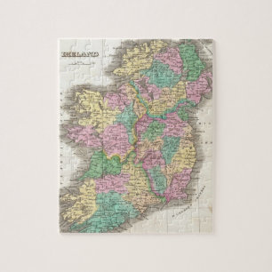 Vintage Map of Ireland (1827) Jigsaw Puzzle