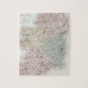 Vintage Map of Ireland (1850) Jigsaw Puzzle