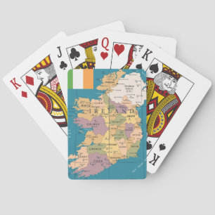 Vintage Map of Ireland Playing Cards